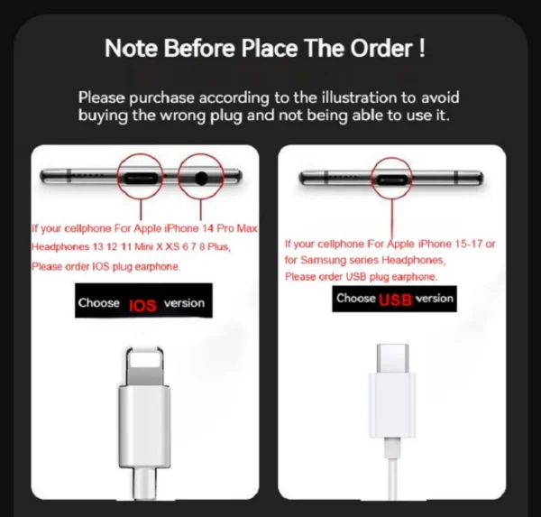 Wired Earphones for Apple Lightning Iphone 11-17 Pro Max Mini X XS XR X 7 8 6 plus (No Bluetooth Required)