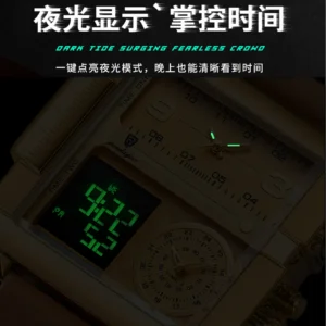 POEDAGAR Man Wristwatch Digital Multifunction Luxury Quartz Men'S Watch - Image 5