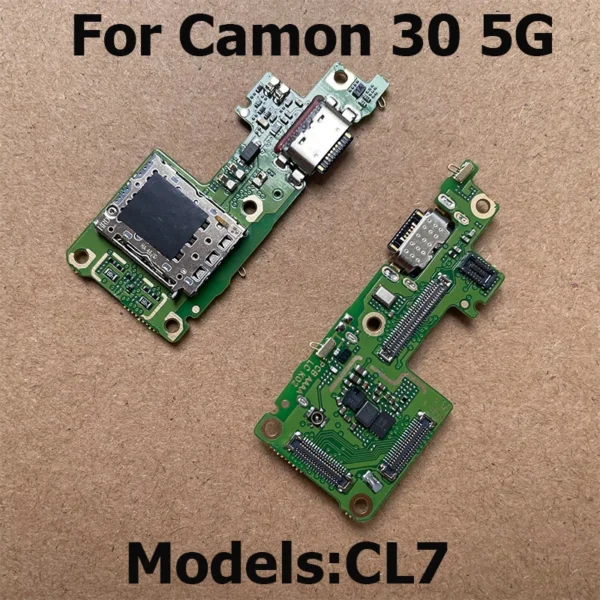 Tecno Camon 30 USB Charging Dock Board Connector PCB Port Flex Cable for Camon 30S Pro 4G 5G