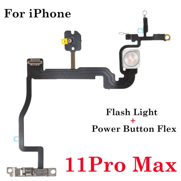 LED Flash Light Sensor Flex Cable Replacement for Iphone 11 12 13 14 15 Pro Max Mini plus