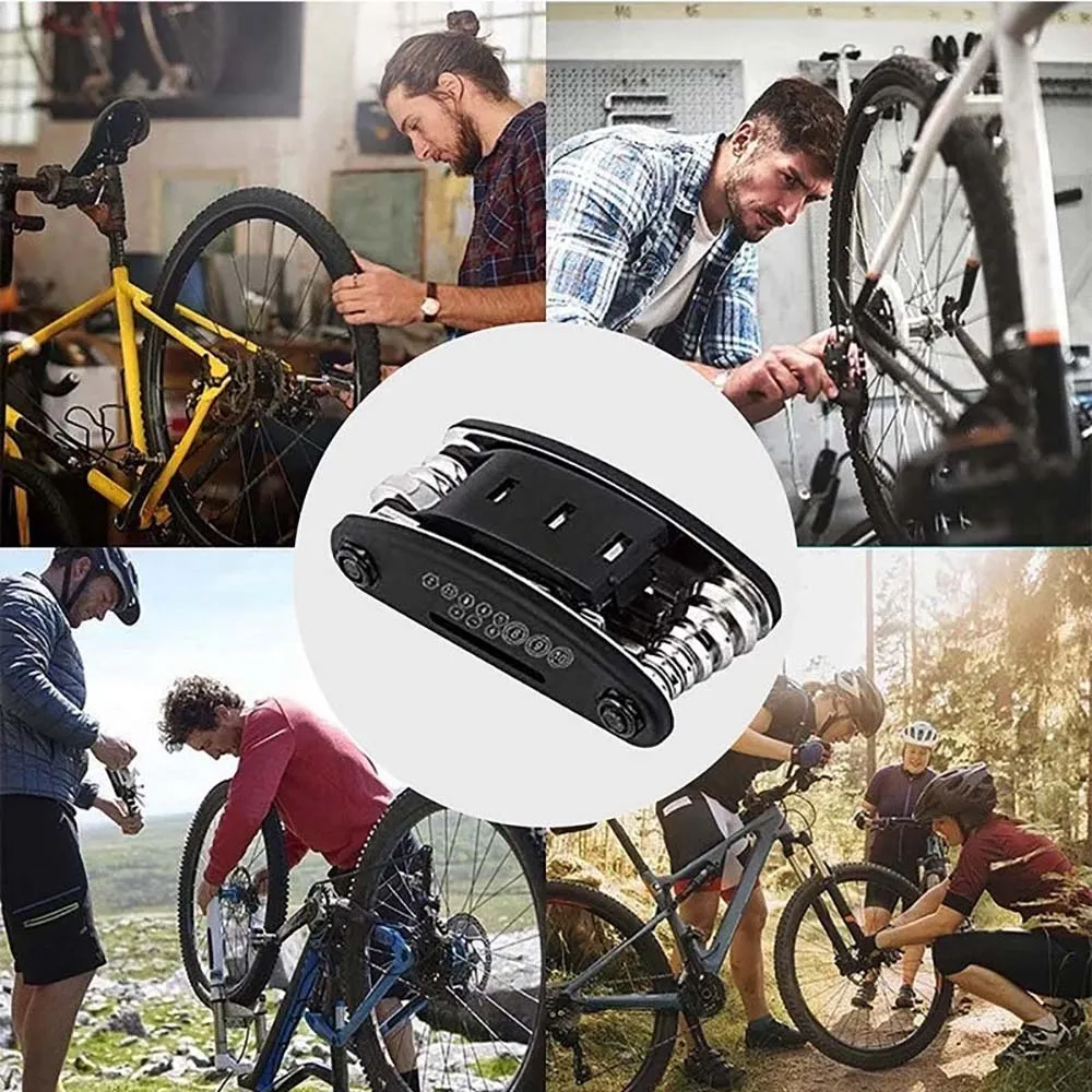 Bike Portable Socket 16 in 1 Multipurpose Wrench Bicycle Multi Tool Screwdriver Mountain Motorcycle Bicycle Repair Tools - Image 4