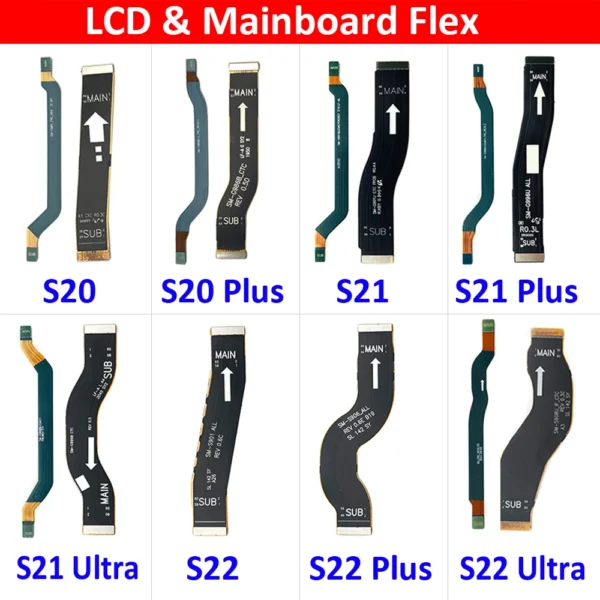 LCD Screen Main Board Connector Motherboard Connection Flex Cable for Samsung Galaxy S20 S21 S22 plus Ultra Fe Replacement Parts