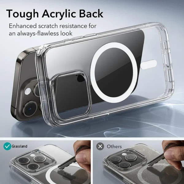 Magsafe Case for Iphone 16 15 14 13 12 11 Pro XR XS Max 7 8 plus Back Cover Transparent Case