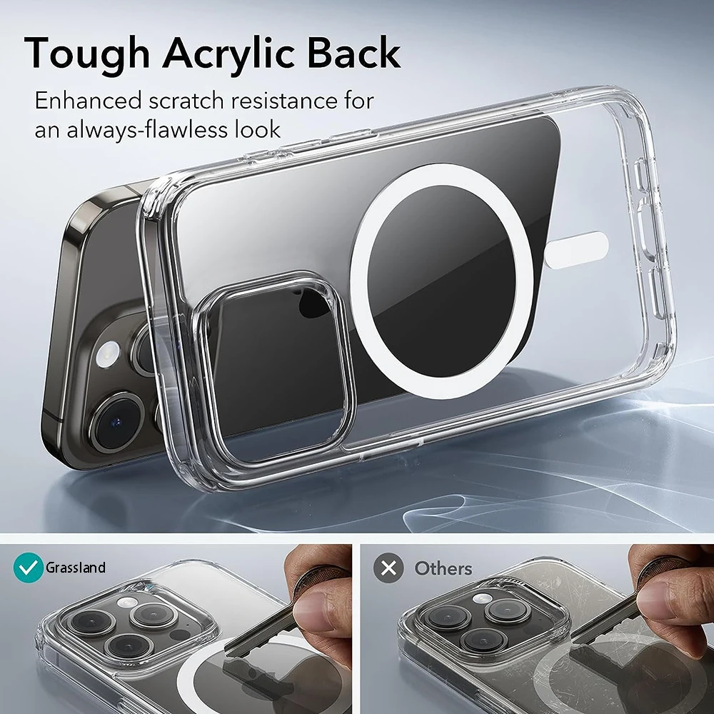 Magsafe Case for Iphone 16 15 14 13 12 11 Pro XR XS Max 7 8 plus Back Cover Transparent Case - Image 5