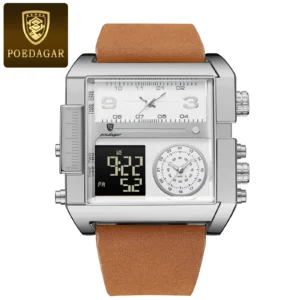 POEDAGAR Man Wristwatch Digital Multifunction Luxury Quartz Men'S Watch - Image 9