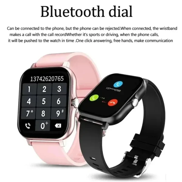 Smart Watch for Men Women Gift Full Touch Screen Sport Fitness Watches BT Call Wristwatch