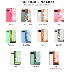 Google Pixel 8 Pro 7A 6A 7 6 8A 9A 9 Pro XL anti Shatter Protective Glass Screen Protector