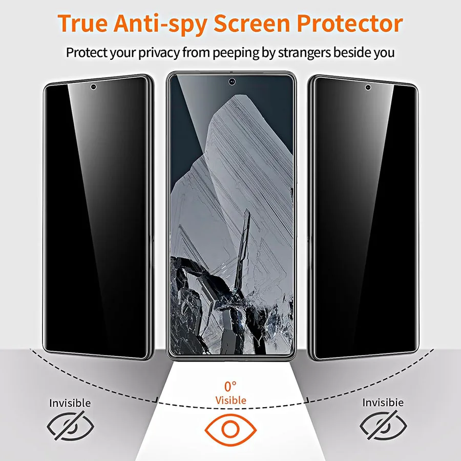 Google Pixel 6 7 8 9 Pro 7A 4 XL 5A 4A 4G Privacy Screen Protector Google Pixel 6A 4 5A 5G Glass - Image 4