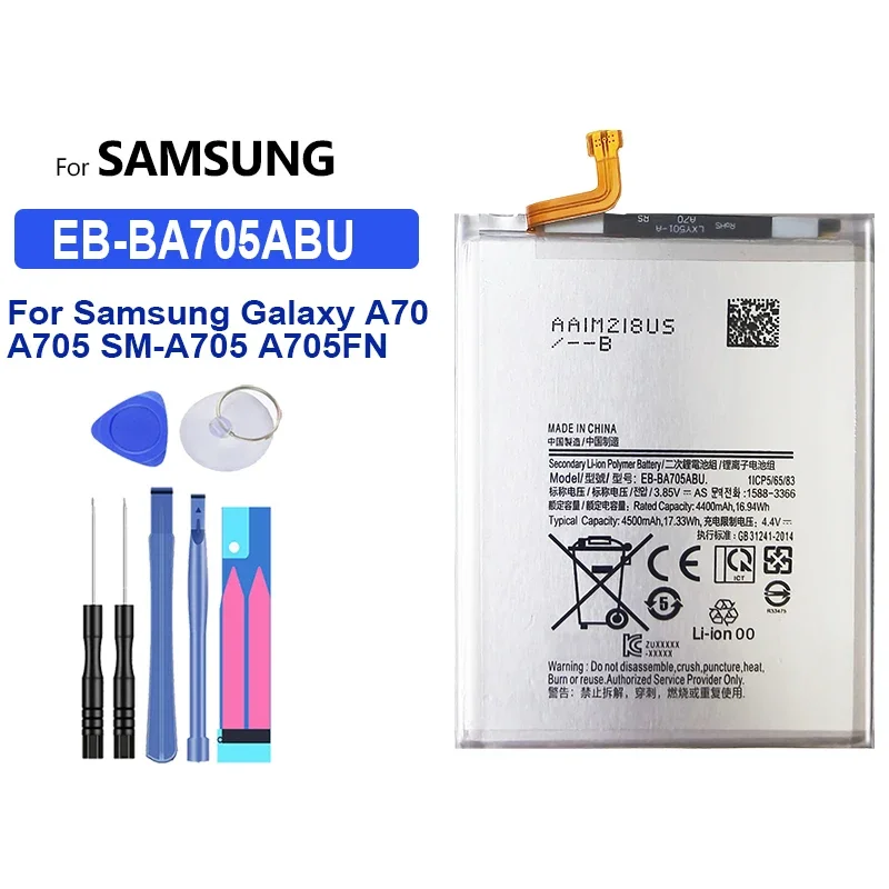 Battery for  Galaxy A71 A70 A60 A53 A51 5G A50 A42 A72 A41 A40 A31 A21S A20E A10E A13 SM-A705 SM-A5360 A5360 A33 - Image 10