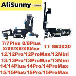 Charging Flex Cable for Iphone 15 14 plus 13 12 Pro Max 11 SE2020 XR XS Charger Dock Connector USB Port