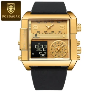 POEDAGAR Man Wristwatch Digital Multifunction Luxury Quartz Men'S Watch - Image 11