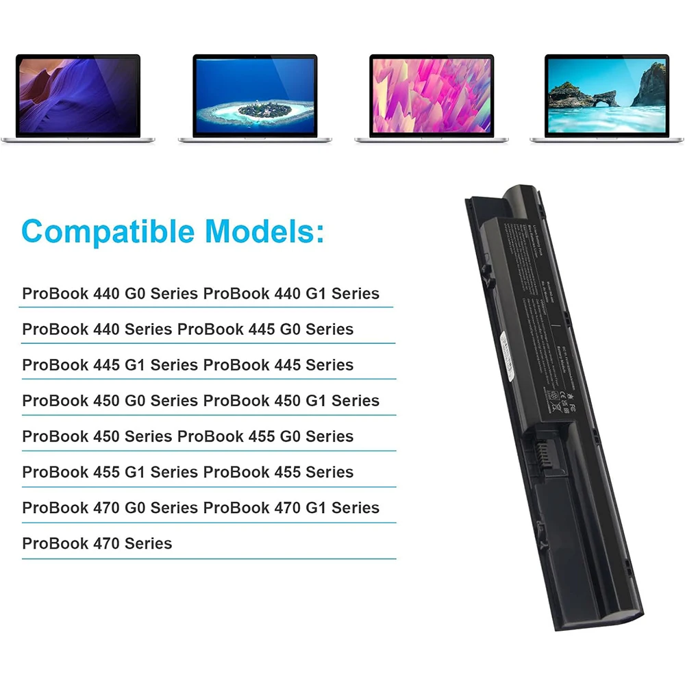 HP PROBOOK 440 450 445 470 455 G0 G1 708457-001 708458-001 FP06 FP09 H6L26AA,H6L27AA HSTNN-IB4J HSTNN-LB4 - Image 3