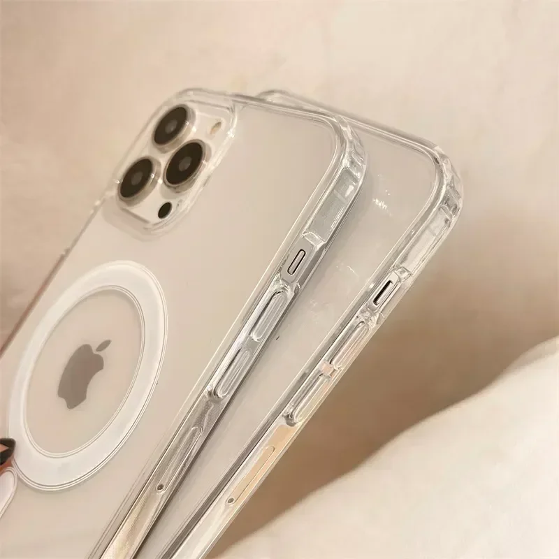 Magsafe Magnetic Wireless Charging Phone Case for Iphone 16 15 14 13 12 11 Promax Mini X XR XS 7 8Plus Clear Cover - Image 5