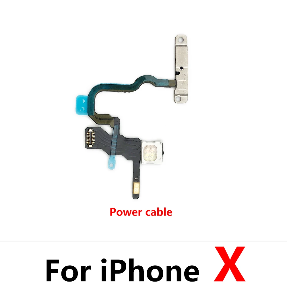 Power Flex Cable for Iphone 7 8 plus X XR XS Max Mute & Volume Switch on off Button Key Replacement Parts - Image 15