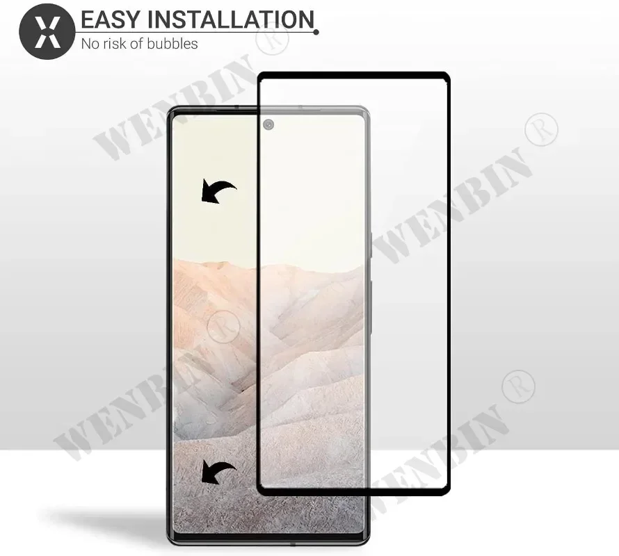 Google Pixel 10 9 8 7 6 Pro XL 7A 5A 3 XL Curved Full Cover Screen Protector - Image 4