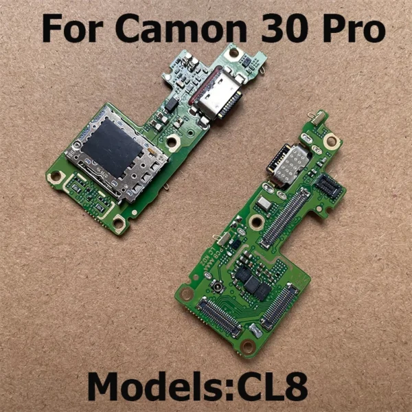 Tecno Camon 30 USB Charging Dock Board Connector PCB Port Flex Cable for Camon 30S Pro 4G 5G