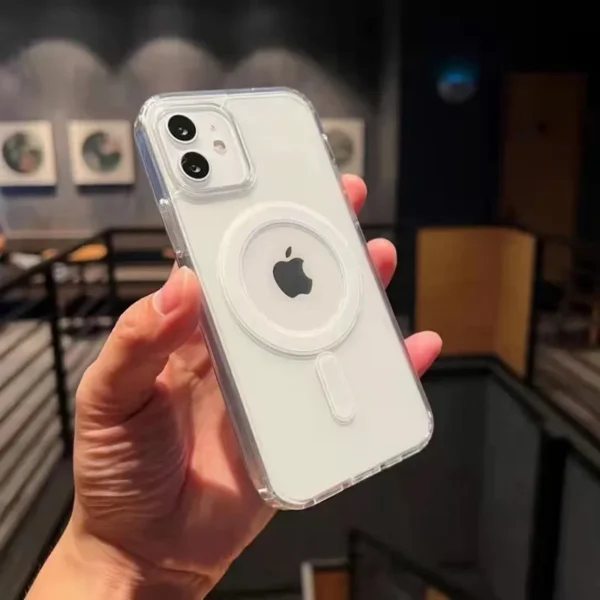 Clear Magsafe Magnetic Case for Iphone 15 13 11 Pro Max 12 Mini XR X XS 14 8 plus SE Transparent Cover