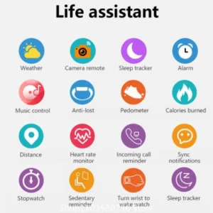 Smart Watch Fitness Clock Health Monitor Waterproof Smartwatch Wireless Call Watches for Men Women IOS - Image 7