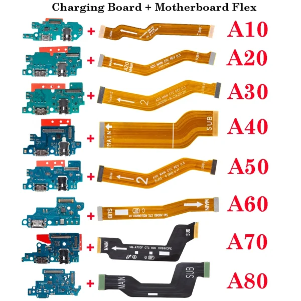 Charging Connector Port Flex for Samsung Galaxy A10 A20 A30 A40 A50 A60 A70 A80 Dock Connector Board