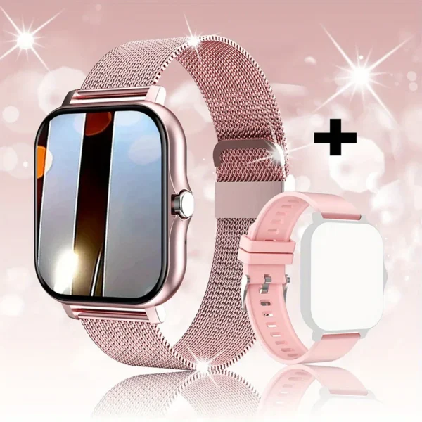 Smartwatch Android Phone 1.44" Color Screen Full Touch Custom Dial Smart Watch Women Bluetooth Call Smart Watch Men