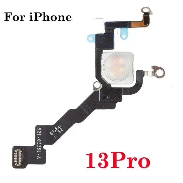 LED Flash Light Sensor Flex Cable Replacement for Iphone 11 12 13 14 15 Pro Max Mini plus