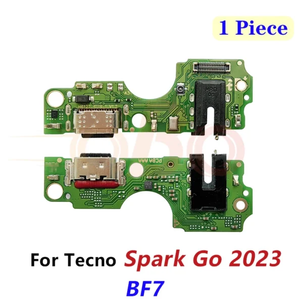 Charging Port Board for Tecno Spark 20 20C 30 PRO 30C GO 2023 2024 BF7 KJ5 BG6 BG7 Connector Flex Cable Repair