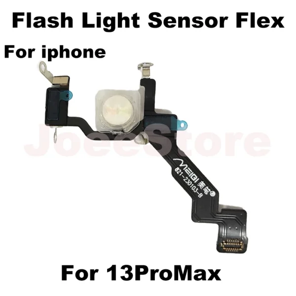 Flash Light Sensor Flex Cable for Iphone 13 14 12 Pro Max Mini Flex Repair Parts