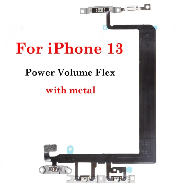 Iphone 12 13 14 plus Pro Max Mini Power on off Volume up down Switch Side Button Flex Cable