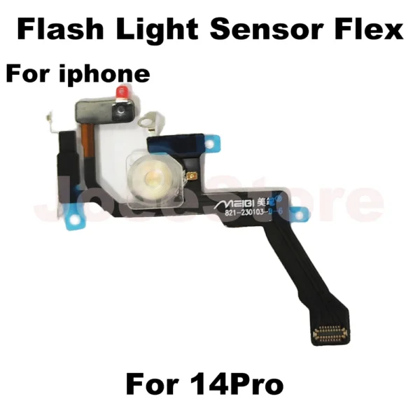 Flash Light Sensor Flex Cable for Iphone 13 14 12 Pro Max Mini Flex Repair Parts