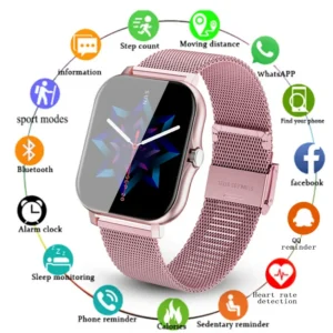 Full Touch Sport Smart Watch Men Women Heart Rate Fitness Tracker Bluetooth Call Smartwatch Wristwatch GTS 2 P8 plus Watch - Image 2