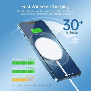 Universal 15W Wireless Charger Qi Fast Charging Receiver Pad Magnetic for Iphone Xiaomi Huawei Phones - Image 6