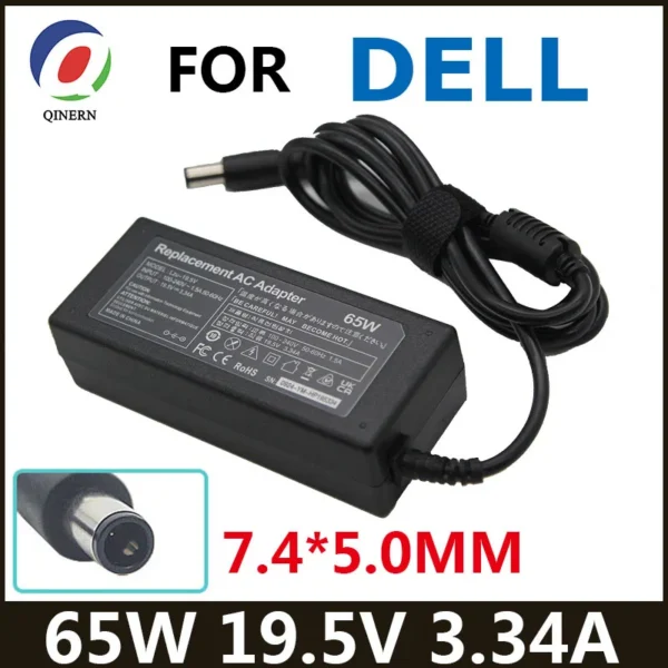 DELL AC Laptop Charger Adapter Latitude E5250 E5440 E5450 E5540 E5550 E6420 E6430 E6440 HA65NM130