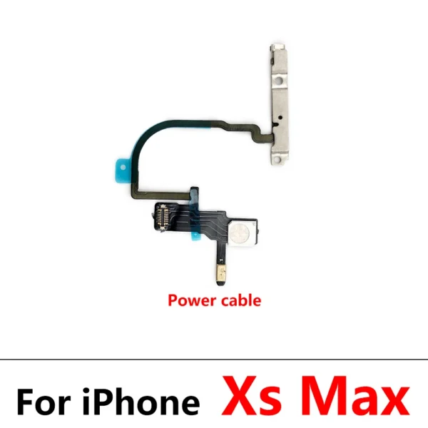 Power Flex Cable for Iphone 7 8 plus X XR XS Max Mute & Volume Switch on off Button Key Replacement Parts