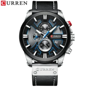 CURREN Men'S Chronograph Watch Quartz Movement Luminous Hands Casual Sport Waterproof Watch - Image 18