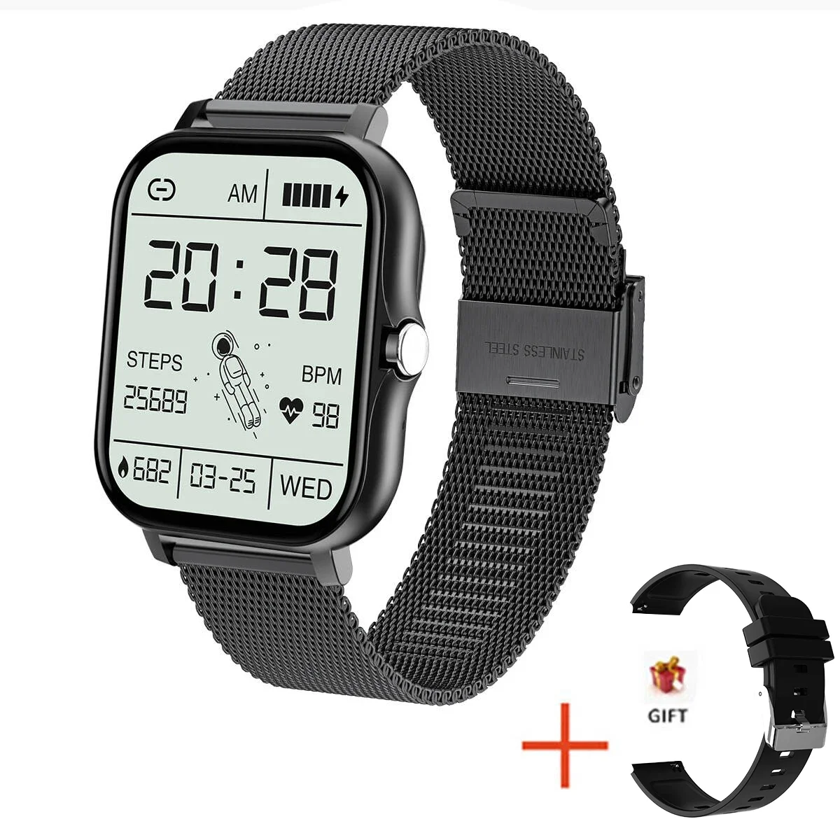 Full Touch Sport Smart Watch Men Women Heart Rate Fitness Tracker Bluetooth Call Smartwatch Wristwatch GTS 2 P8 plus Watch - Image 17