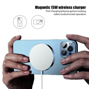 Universal 15W Wireless Charger Qi Fast Charging Receiver Pad Magnetic for Iphone Xiaomi Huawei Phones - Image 8