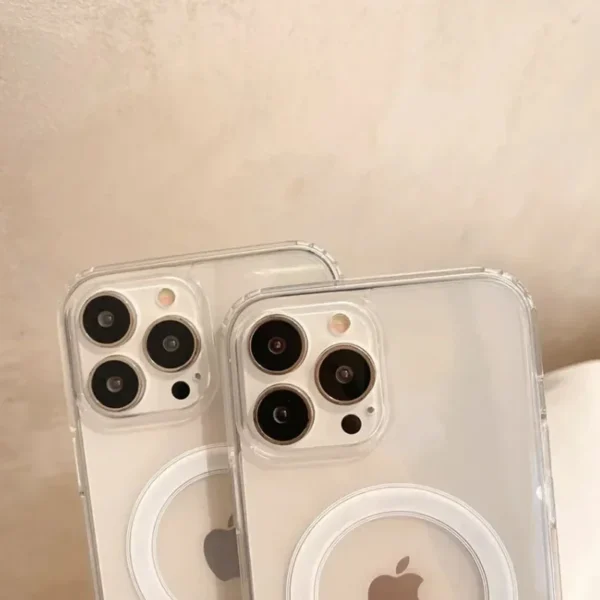 Magsafe Magnetic Wireless Charging Phone Case for Iphone 16 15 14 13 12 11 Promax Mini X XR XS 7 8Plus Clear Cover