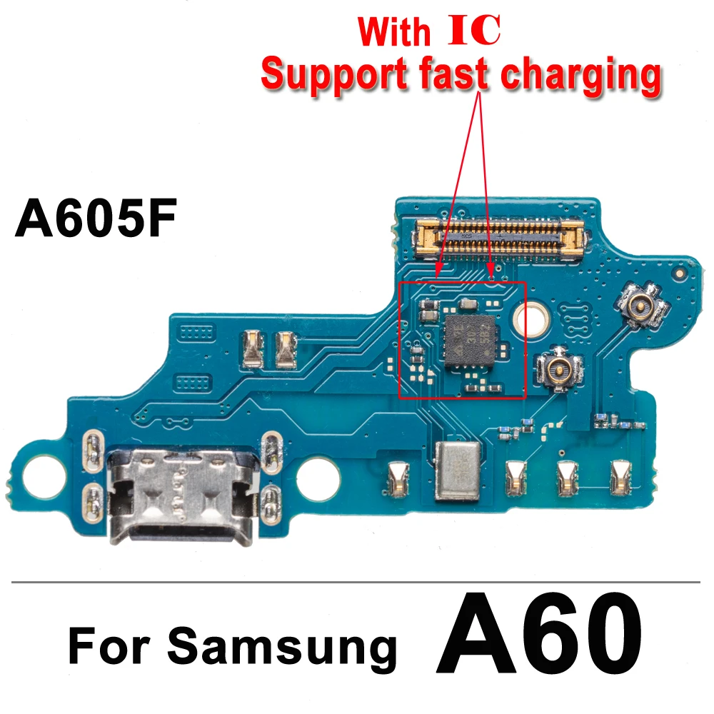Charging Connector Port Flex for Samsung  Galaxy A10 A20 A30 A40 A50 A60 A70 A80 Dock Connector Board - Image 4