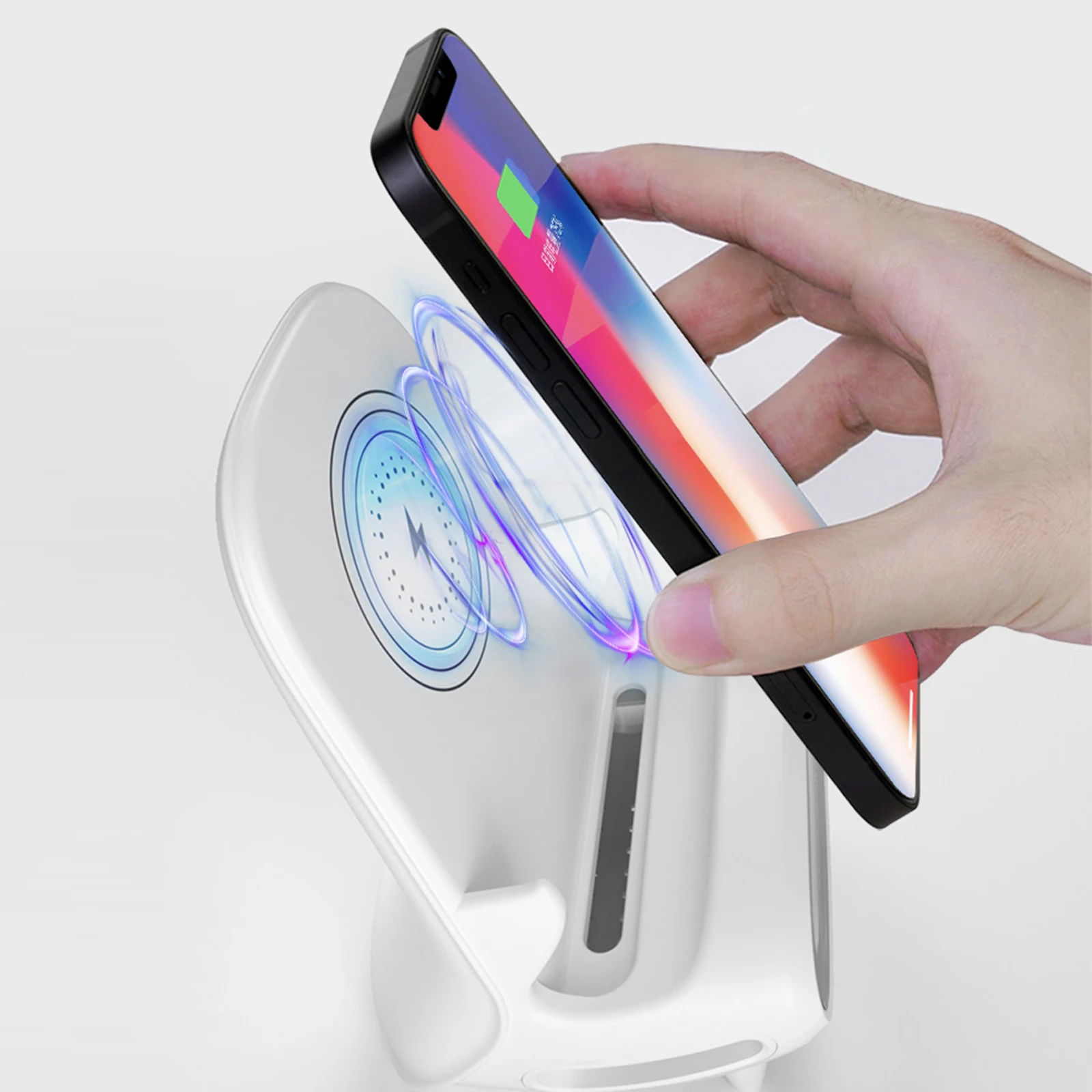 15W Wireless Charging Stand Holder Magnetic Charger with Speaker - Image 6