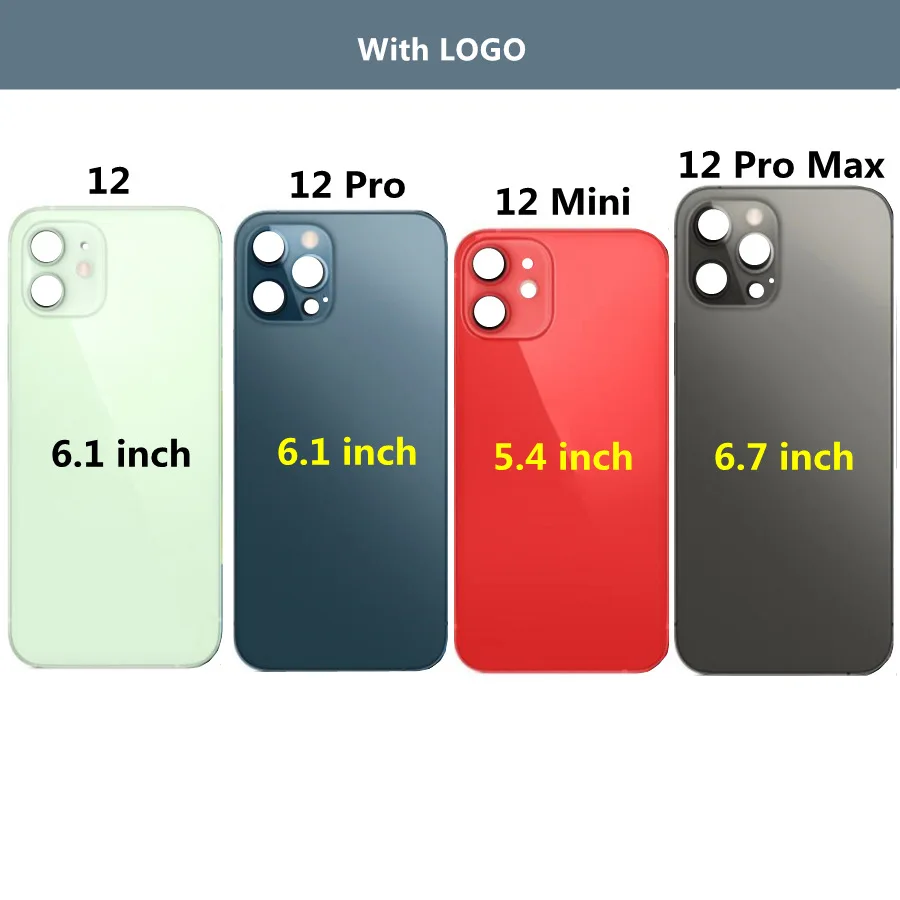 Iphone 12 mini 12 12 Pro 12Pro Max Back Glass Shell for Iphone Phone Shell Battery Door Cover - Image 3