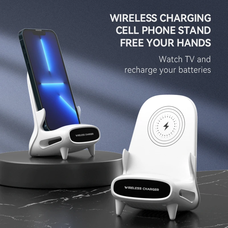 15W Wireless Charging Stand Holder Magnetic Charger with Speaker - Image 1