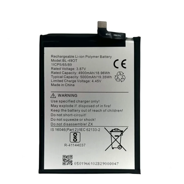 Tecno Battery Camon 20, CK6, Ck6N, Camon 20 Pro, Ck7N, 3.87V 5000Mah