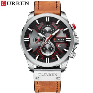 CURREN Men'S Chronograph Watch Quartz Movement Luminous Hands Casual Sport Waterproof Watch - Image 13