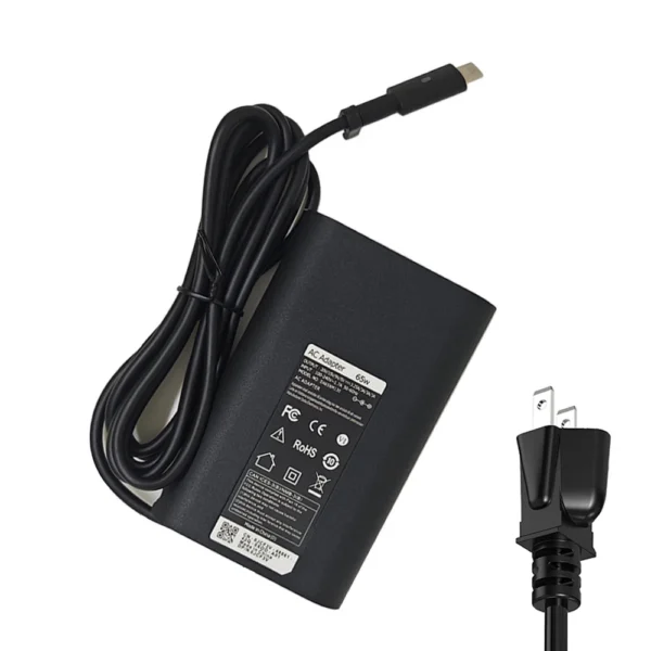 DELL Latitude 7420 7370 7275 5285 5420 5520 7320 7410 5179 7390 5290 5320 Power Cord 65W USB Type C Laptop Adapter Charger