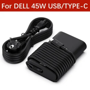 DELL XPS Charger 12 13 9365 9370 7390 9380, Latitude 7389 7390 7275 7370 45W USB Type-C