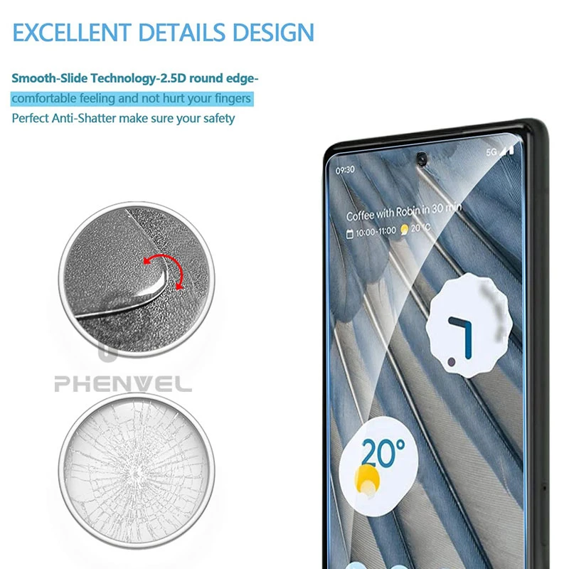 Google Pixel 8 Pro 7A 6A 7 6 8A 9A 9 Pro XL anti Shatter Protective Glass Screen Protector - Image 4