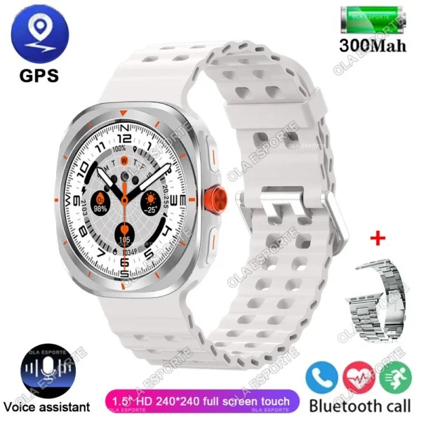 Smartwatch Men 1.52Inch HD Bluetooth Calls Waterproof Fitness Smart Watch 2025 Suitable for Samsung Galaxy Watch 7 Ultra New NFC
