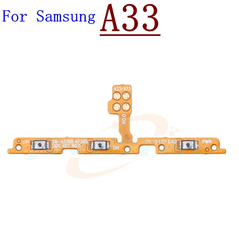 Volume Power Switch on Button Key Ribbon Flex Cable for  Galaxy A03 Core A03S A13 A23 A33 A53 A73 4G/5G - Image 5