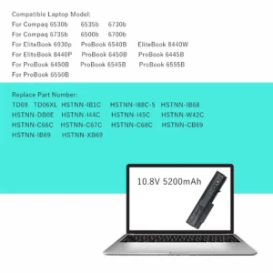Hp/Compaq Probook 6445B 6450B 6540B 6545B 6550B 6555B 6730B 6530B 6535B for Elitebook 6930P 8440P 8440W - Image 6