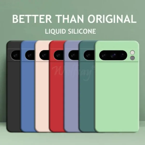 Google Pixel 8 Pro Case Pixel 10 Pro Cover Liquid Silicone Rubber Protector TPU Case Pixel 9 Pro XL 8 Pro 8A 7A 7 6A 6 Pro
